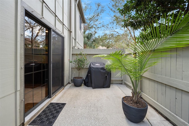 view of patio / terrace with grilling area