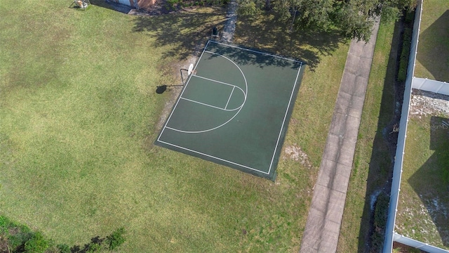 view of basketball court with basketball court