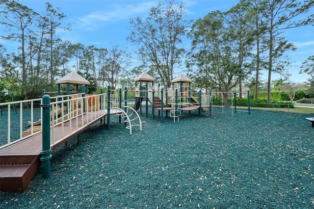 view of communal playground