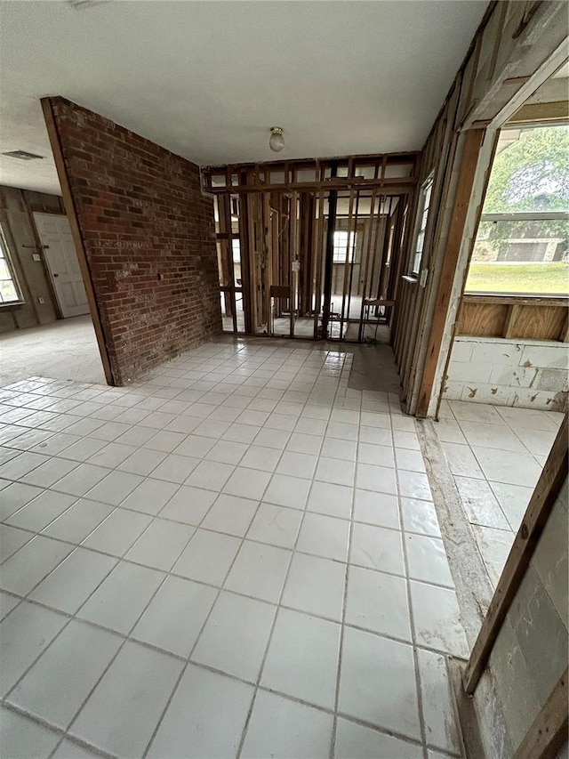 view of tiled spare room