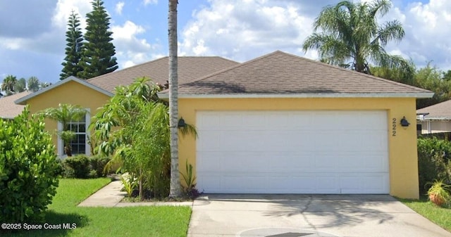 ranch-style house with a garage