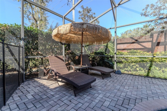 view of sunroom / solarium