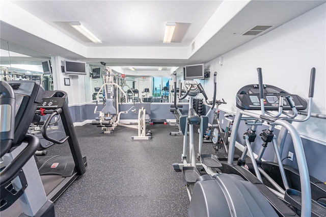 view of exercise room