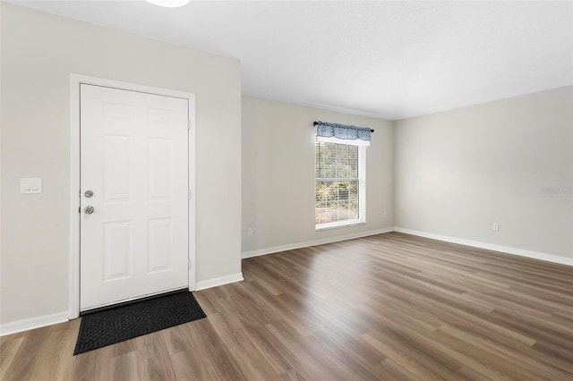 entryway featuring hardwood / wood-style floors