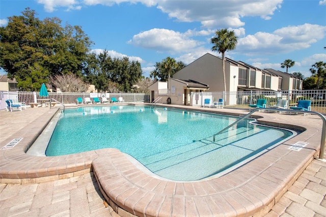 view of pool with a patio