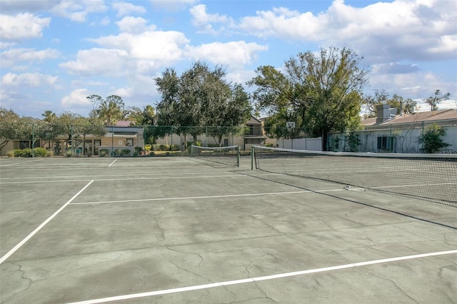 view of tennis court