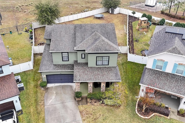 birds eye view of property