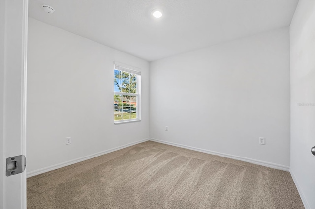 view of carpeted empty room