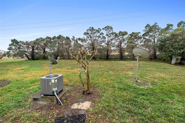 view of yard with cooling unit