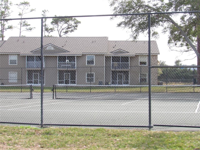 view of tennis court