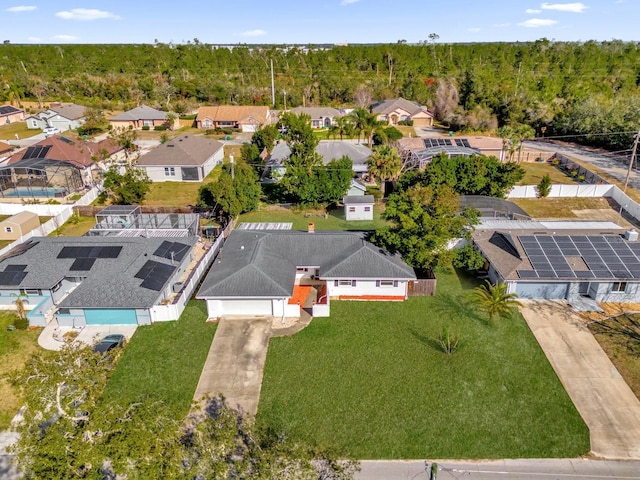 728 Vicksburg St, Deltona, FL 32725 - aerial perspective of suburban area with a heavily wooded area