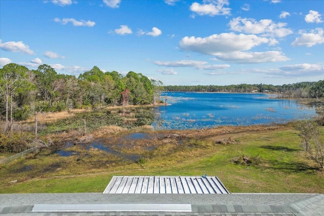 view of water feature