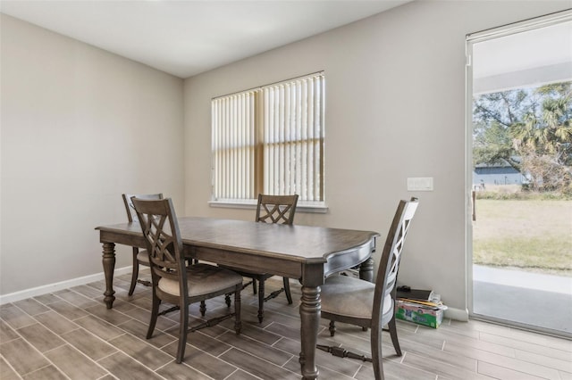 view of dining space