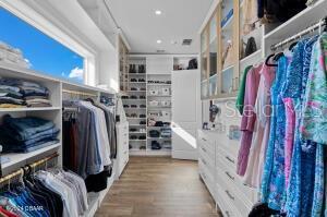 801 N Flagler Ave, Flagler Beach, FL 32136 - walk in closet featuring hardwood / wood-style flooring