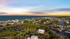 801 N Flagler Ave, Flagler Beach, FL 32136 - aerial view at dusk with a water view
