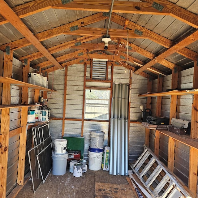 view of storage room