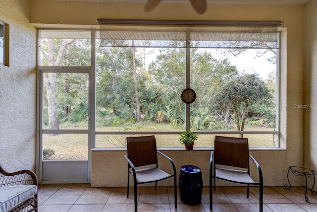 view of sunroom / solarium