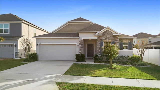 view of front of house with a front lawn