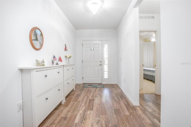 foyer featuring light hardwood / wood-style flooring