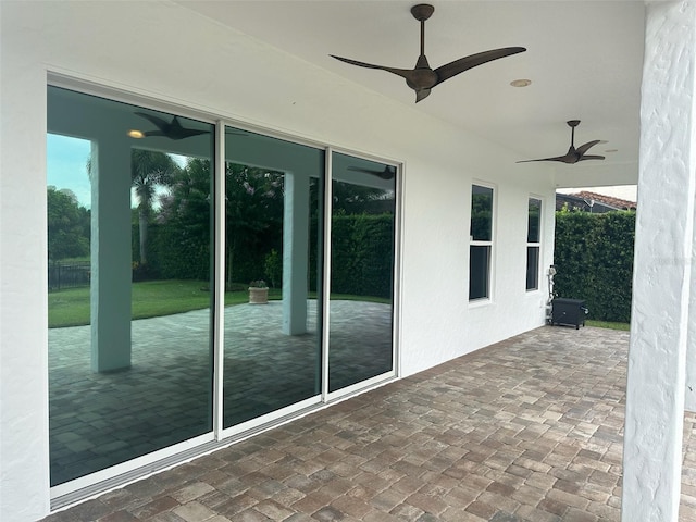 6301 Swanson St, Windermere, FL 34786 - view of patio / terrace with ceiling fan