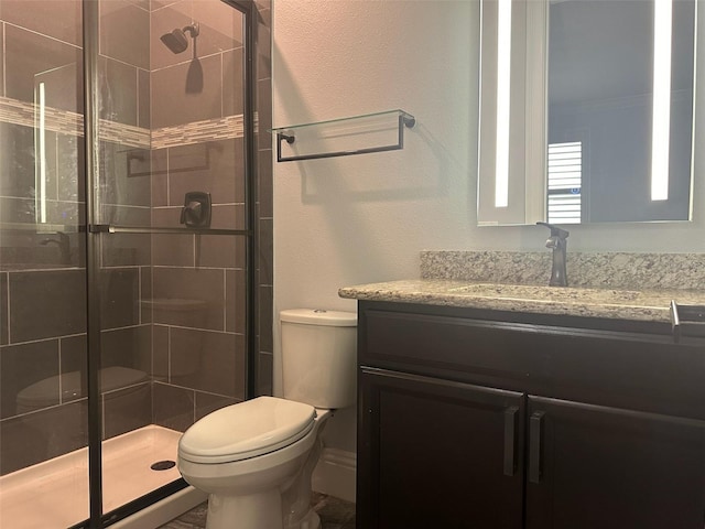6301 Swanson St, Windermere, FL 34786 - full bathroom featuring toilet, vanity, and a shower stall