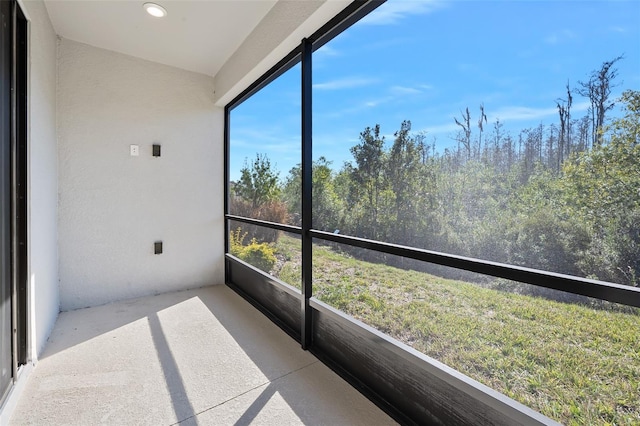 view of sunroom