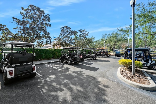 view of car parking