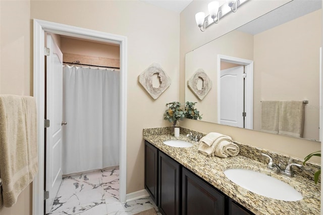 bathroom with vanity