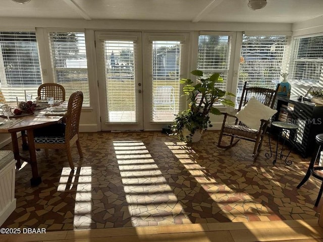 view of sunroom / solarium