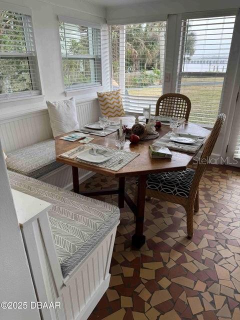 dining area featuring breakfast area