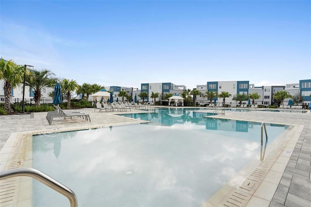 view of pool with a patio area