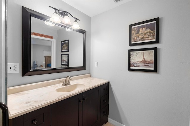 bathroom with vanity