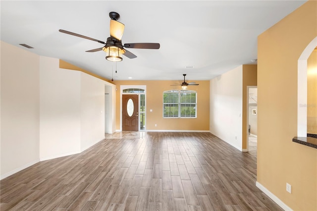 interior space with wood-type flooring