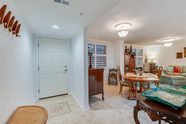 view of dining room