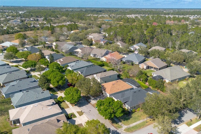 drone / aerial view featuring a residential view