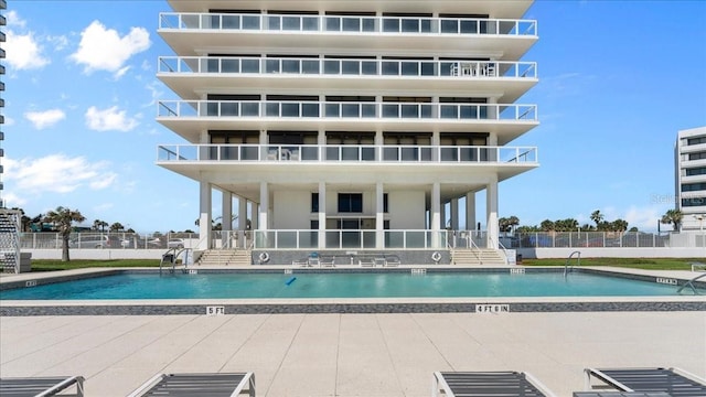 view of pool with a patio area