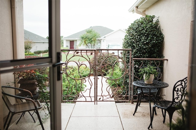 view of balcony