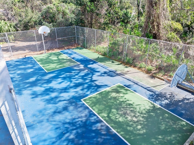 view of sport court