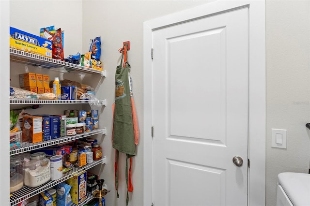 view of pantry