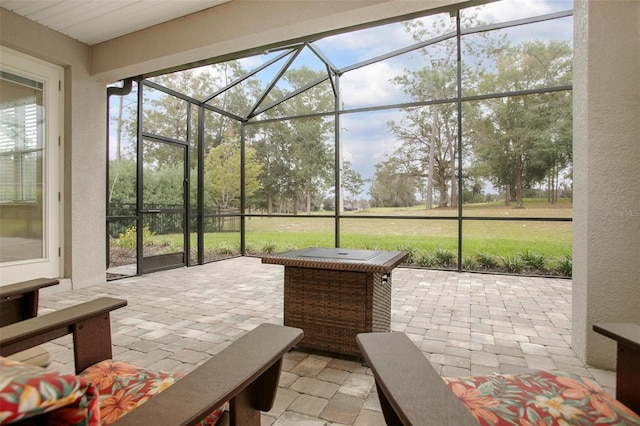 view of sunroom