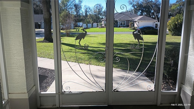 view of doorway to outside