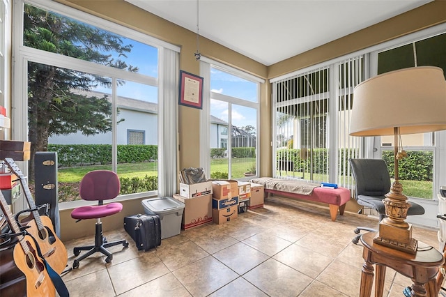 sunroom with a wealth of natural light