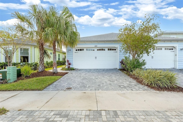 view of front of house featuring a garage