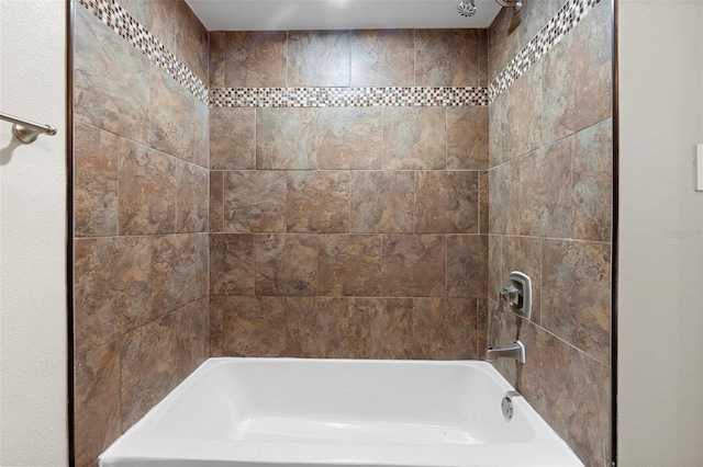 full bathroom with bathing tub / shower combination