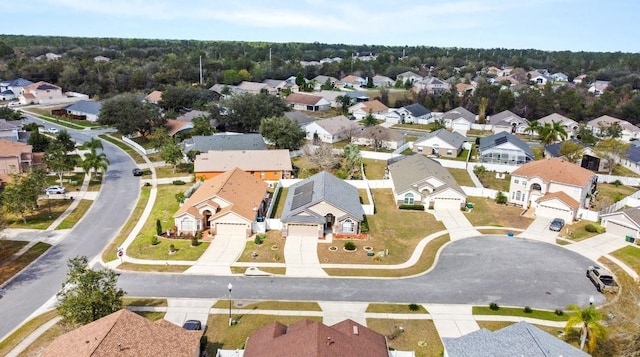 bird's eye view with a residential view