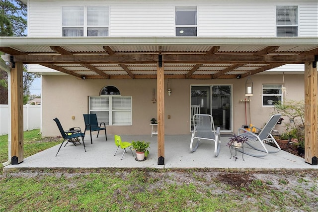 view of patio / terrace with fence