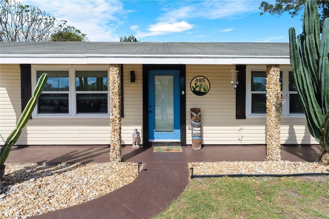 exterior space featuring a porch