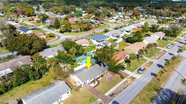 birds eye view of property featuring a residential view