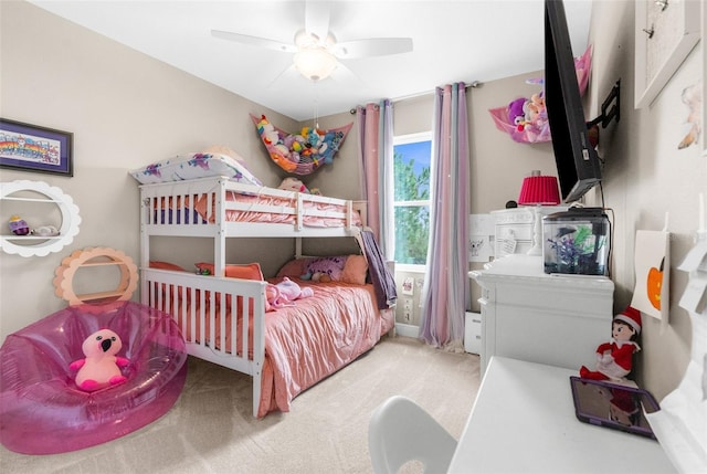 32924 Estate Garden Dr, Wesley Chapel, FL 33545 - bedroom with carpet floors and ceiling fan