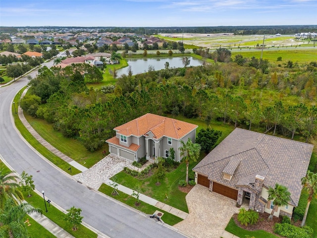 32924 Estate Garden Dr, Wesley Chapel, FL 33545 - drone / aerial view with a water view